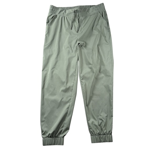 Eddie Bauer Pants - Eddie‎ Bauer Pants Womens L Stripe Track Jogger Ankle Pull On Stretch Green